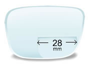 Lined Bi Focal 28mm Prescription Eyeglass Lenses