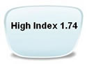 High Index 1.74 Eyeglass Lens Material